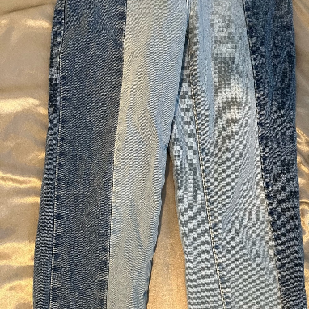 PacSun High Rise Blue Color Block Jeans